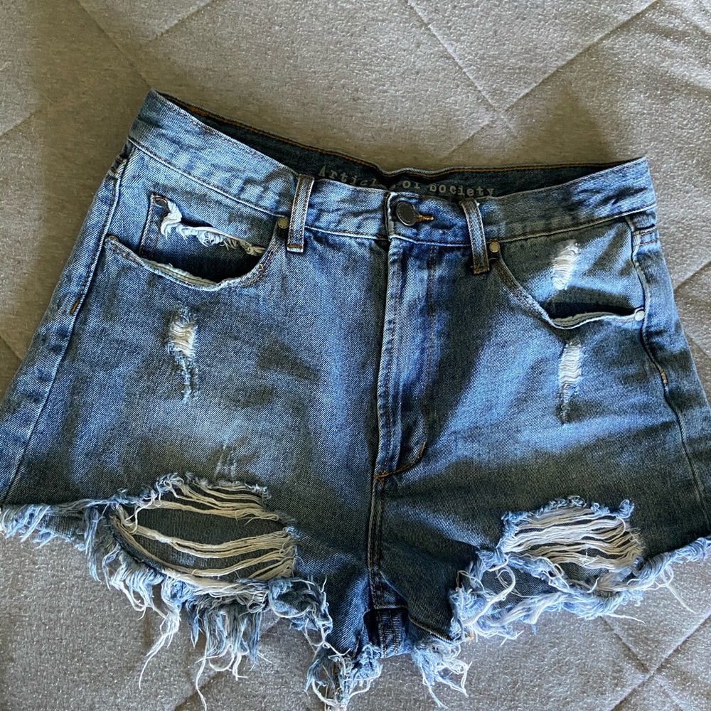 trendy jean shorts